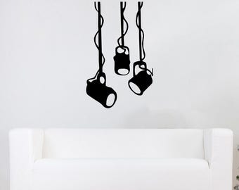 Wall Decals Vinyl Sticker Decal Interior Home Decor Art Murals Stage Lights Bedroom Dorm L288