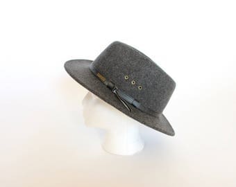 Vintage Pendleton Hat Wool Fedora Bowler Cowboy Hat Women's Fedora Men's Leather Band