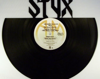 Recycled Vinyl Record STYX Wall Art