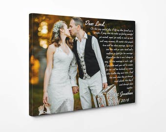Personalized wedding canvas, wedding canvas art, personalized photo, framed wedding canvas, stretched canvas print, wedding canvas print