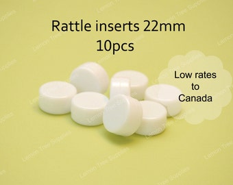 Small rattle inserts, pack of 10