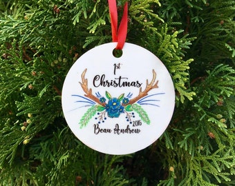 baby's first christmas ornament // first christmas // personalized gift // baby first christmas // christmas ornament // baby ornament