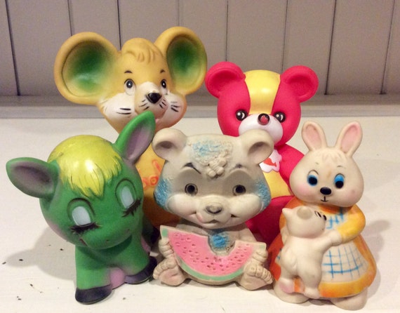 vintage rubber toys