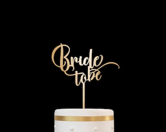 Customized Wedding Cake Topper, Personalized Cake Topper for Wedding, Bridal Shower Cake Topper, Bride to Be Cake Topper 15