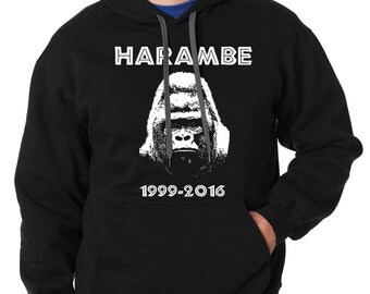 Harambe Hoodie Harambe Meme Hooded Sweatshirt