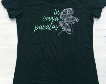 Embroidered Gilmore Girls Shirt, In Omnia Paratus Tee, Ready for All Things, Life and Death Brigade, Gilmore Girls TShirt