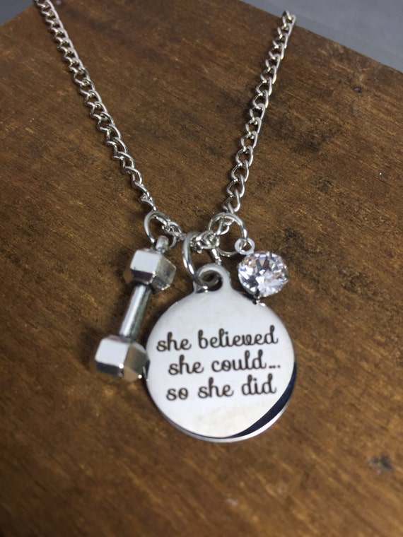 Weight loss jewelry gift for coach gift for by LuxedesignsbySarah