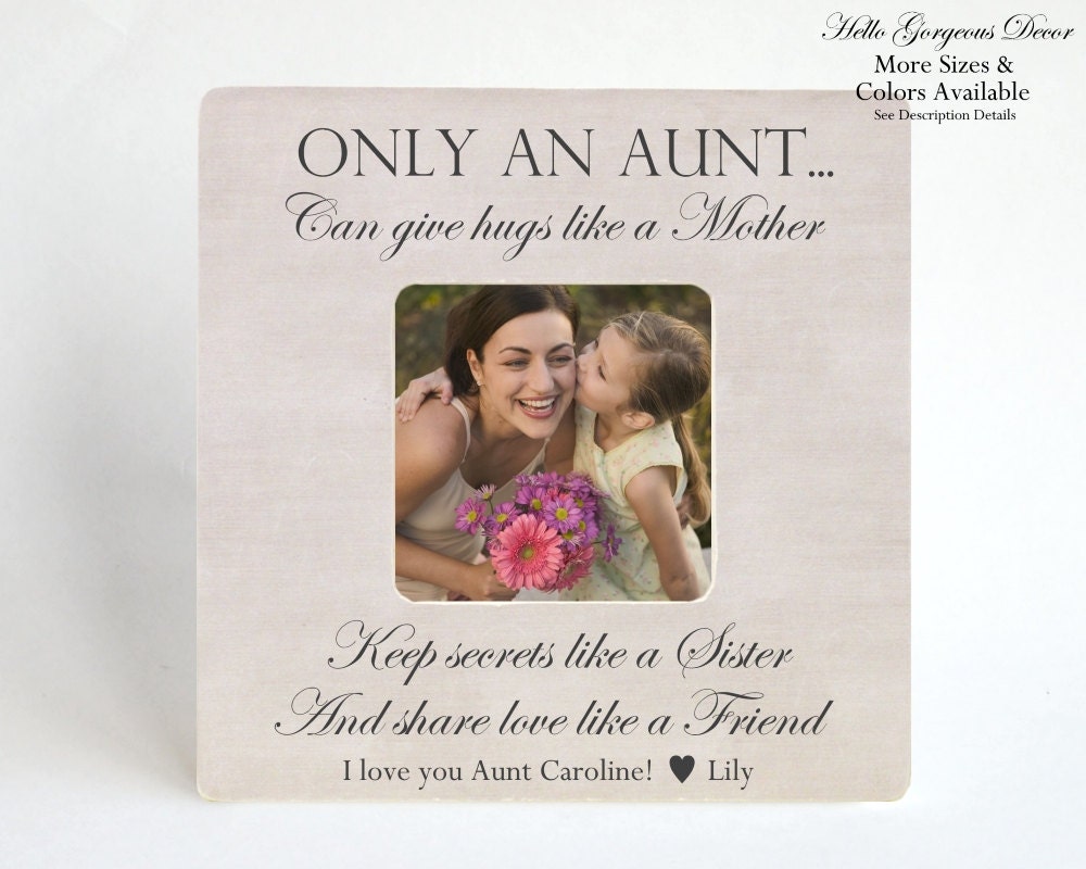 Aunt Gift Picture Frame Personalized Gift to Aunt Auntie Gift