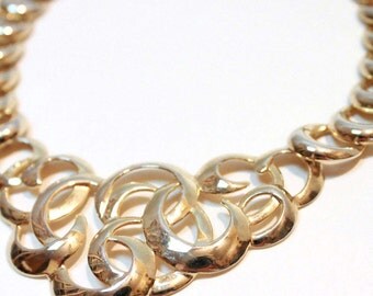 Funky Circles Bib Necklace {Vintage 1980's}