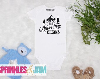 And So the Adventure Begins, Pregnancy Announcement to husband, Baby Shower Gift, Adventure Baby Shower
