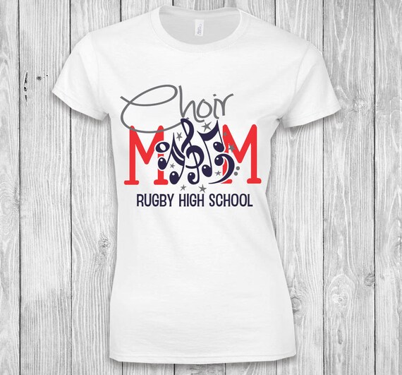 Choir Mom Personalized TShirt Personalized Choir Mom