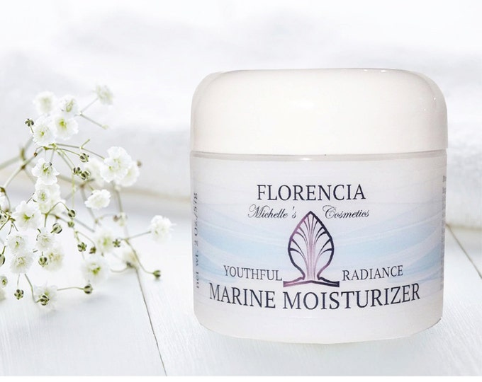 Marine Moisturizer, Best Natural Peptide Anti Aging Face Cream Antioxidants, Co Q 10. Improves firmness, Collagen Production, Hydration 2 oz