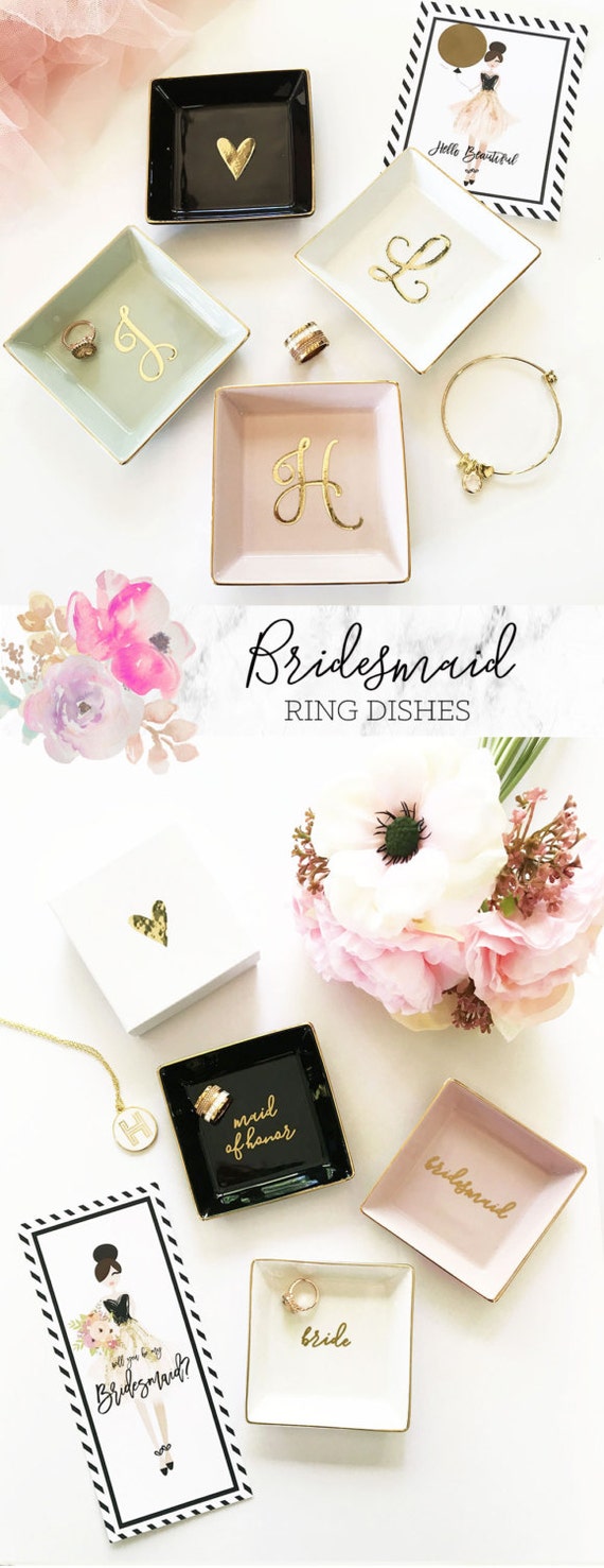 Personalized Ring Dish Personalized Bridesmaid Gifts Bridesmaid Jewelry