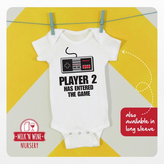 player 1 player 2 shirt and onesie