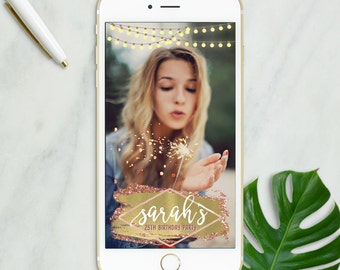 Birthday Snapchat Filter, Custom Birthday Snapchat Geofilter, Custom Geofilter, Birthday Geofilter, Wedding Geofilter, Snapchat Filter