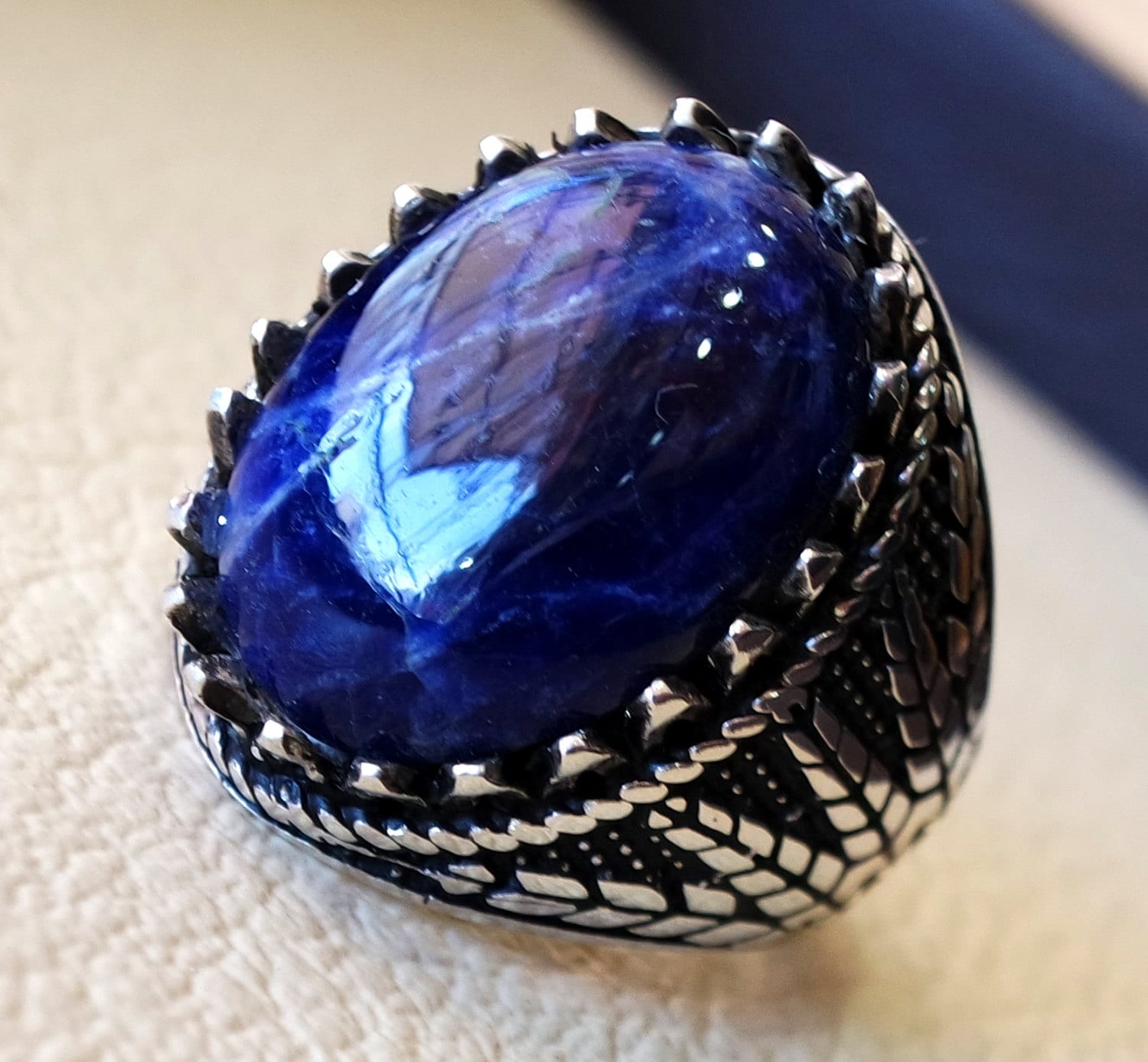 sodalite-natural-stone-dark-royal-blue-men-wheat-ring-sterling