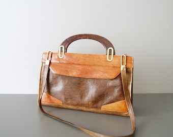 70s leather handbag, handbag, shoulder bag, handbag