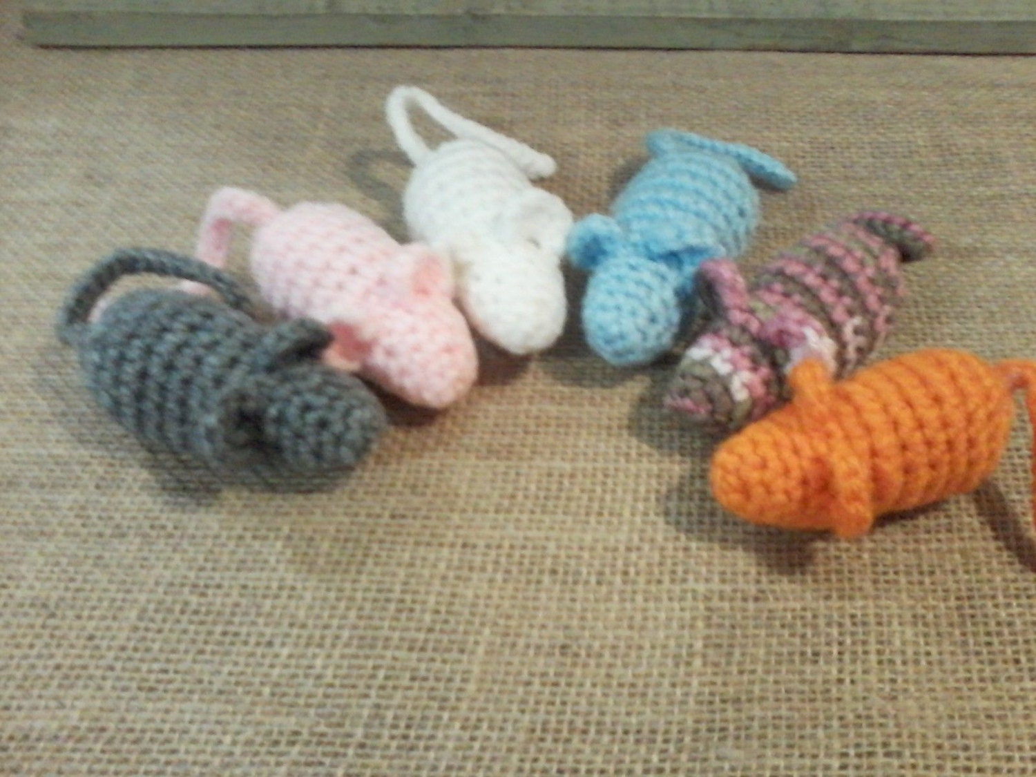 Handmade Crochet Mice/Mouse Catnip Cat Toy Cat Toy