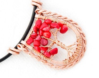 Tree Of Life - Tree Of Life Necklace - Tree Necklace - Tree Life Necklace - Tree Of Life Pendant - Tree Of Life Jewelry - Copper Tree Of Lif