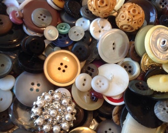 Bulk Buttons Buttons By The Pound Vintage Buttons
