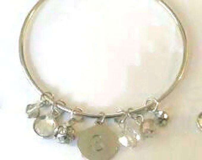 Silver Bracelet Set, Chandelier Earrings, Statement Piece, Diamond Beads, Charm Bracelet, Charms, Silver Lovers, Nickle Free, Glory Jewels.