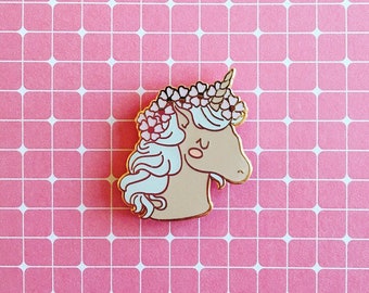 Unicorn Enamel Pin Unicorn Pin Cute Unicorn Lapel Pin