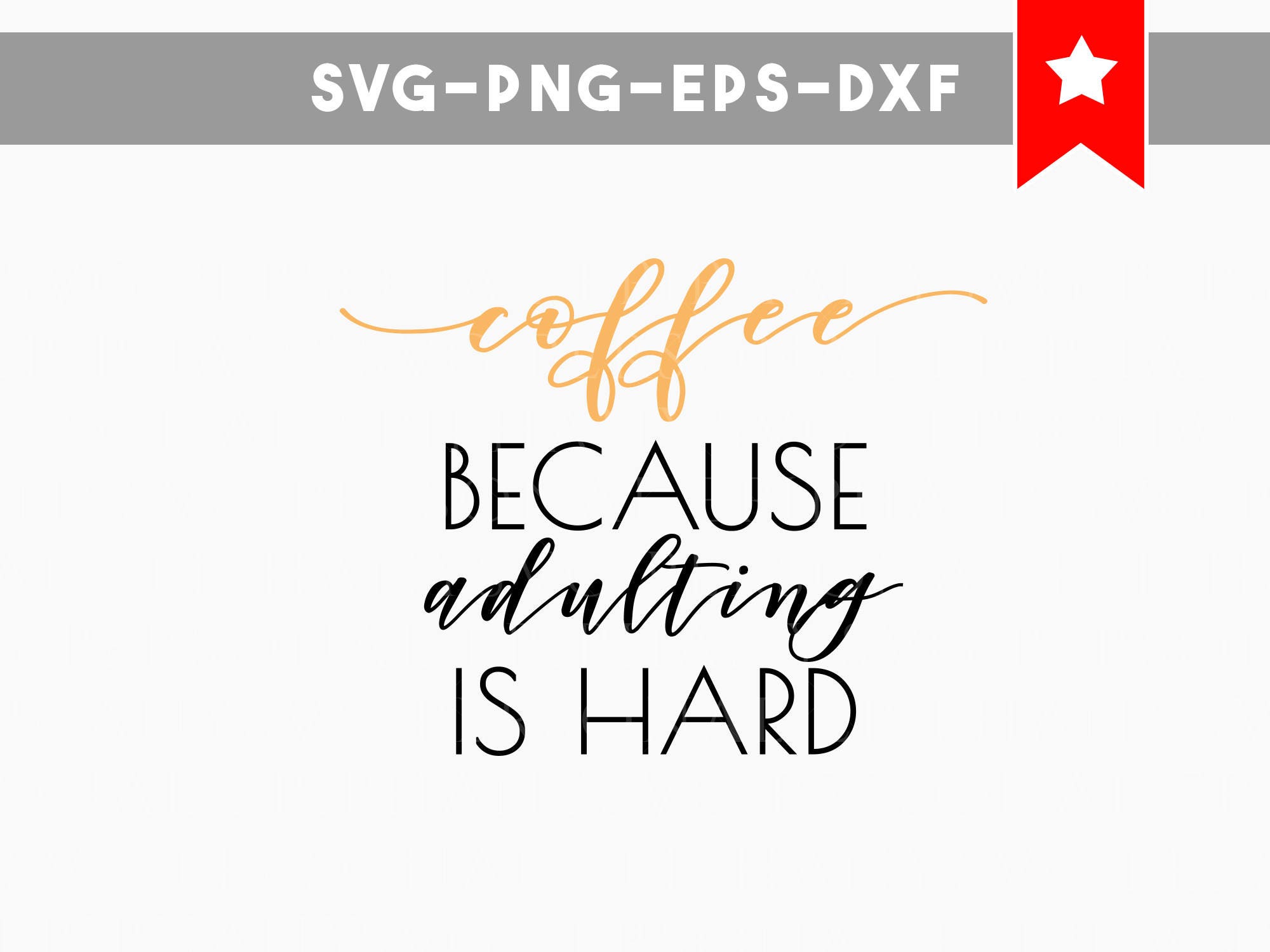 Download coffee adulting is hard svg, funny coffee svg, coffee mug ...