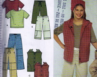 Childs, Girls' and Boys' Jacket or Vest, Pants and Knit Top Pattern - Patron de veste, gilet, haut - Simplicity no 9293