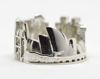 Cityscape rings by Shekhtwoman on Etsy