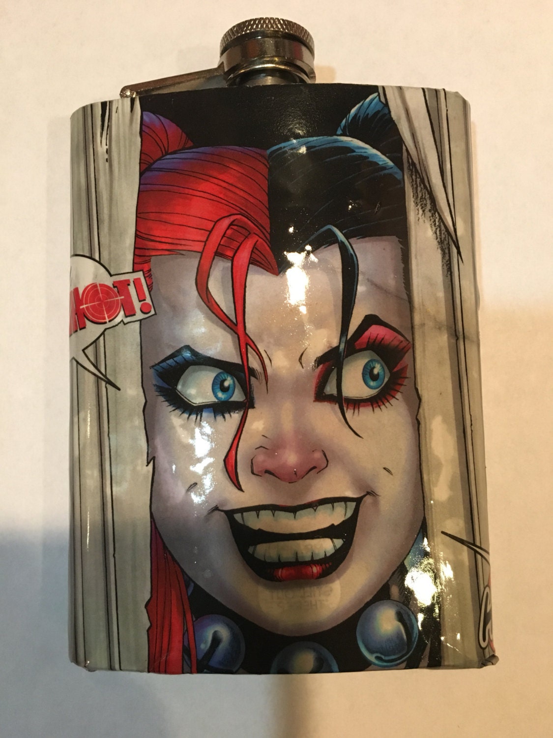 Custom Decorated Flasks 8oz Flask decorated with favorite