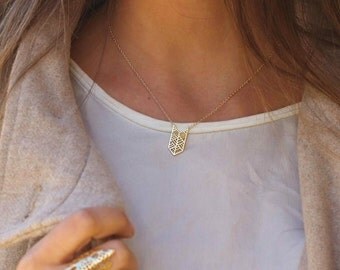 Boho Chic necklace - geometric necklace - triangles necklace - ethnic necklace