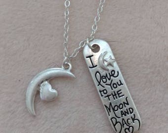 I love you to the Moon and Back necklace