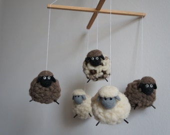 Mobile 5 100% sheep's wool sheep