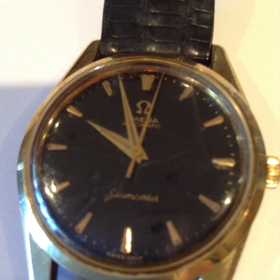 all black omega watch vintage