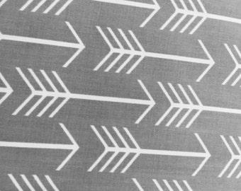 Grey Arrows Crib Sheet