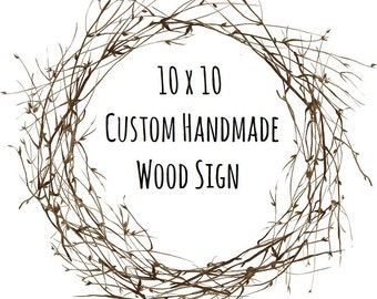 Custom Wood Signs - Personalized Wood Signs - Custom Signs for Home - Rustic Wood Signs - Custom Signs - Handpainted Wooden Signs