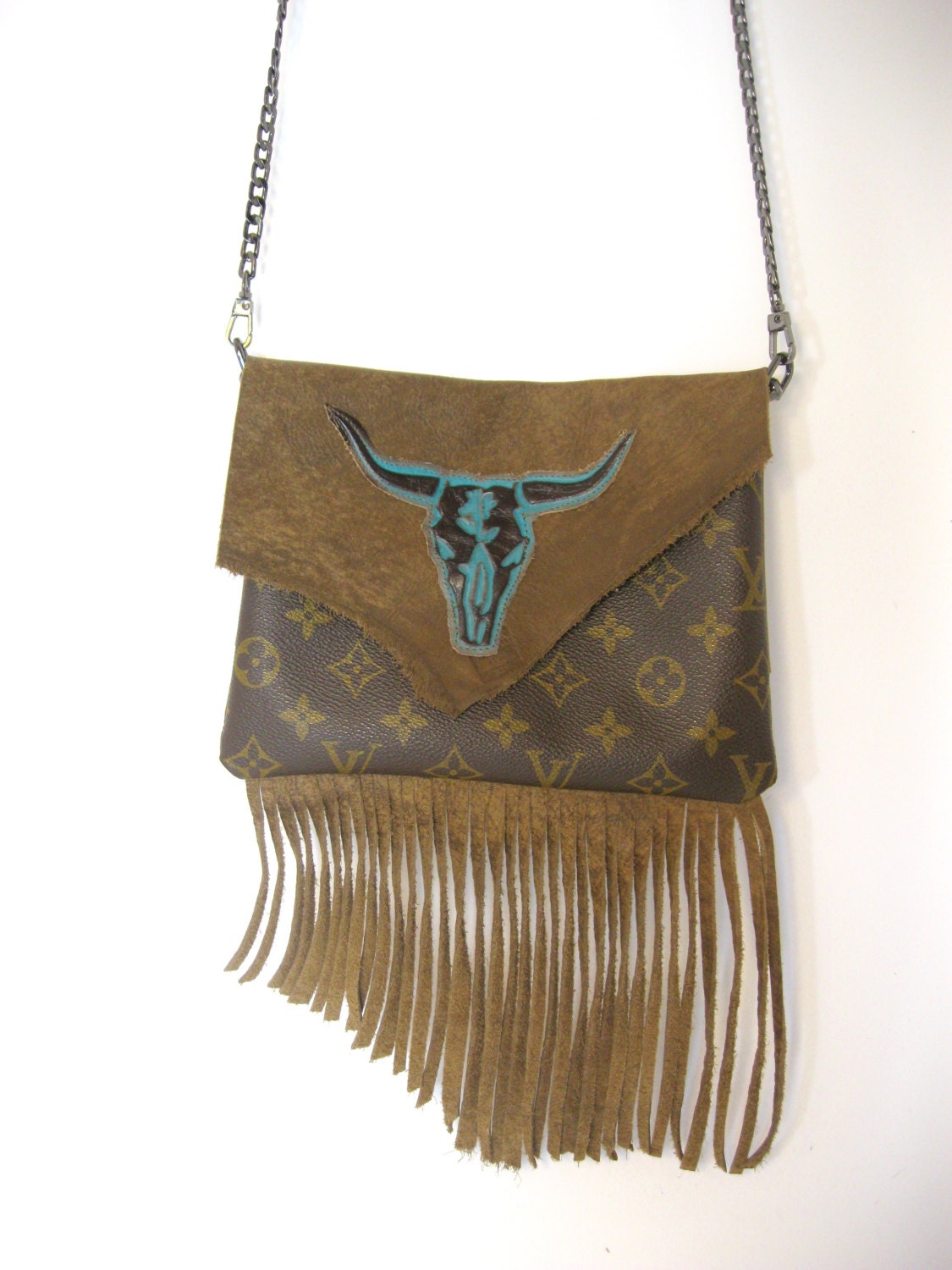 Louis Vuitton Upcycled Crossbody Bag Western by ThePalmBeachCloset