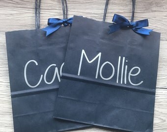 Personalised gift bags, wedding favour bags, bridal party gift bags, party gift bags, birthday gift bags, hen party gift bags