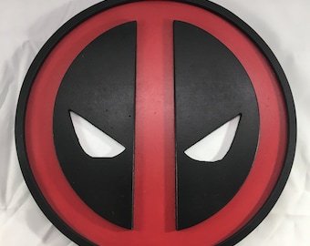 Deadpool Sign - 12inch round - 3D