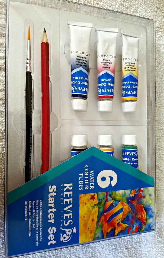 Items similar to Reeves Starter Set / 6 Water Colour Tubes / Oasis Art