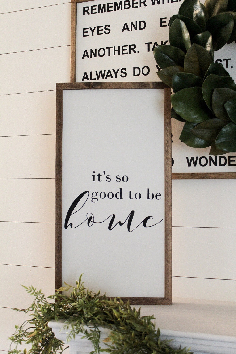 It's So Good To Be Home Framed Wood Sign Farmhouse