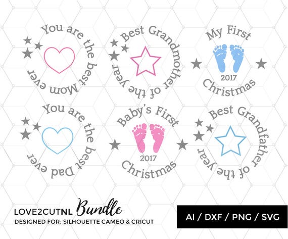 Download Svg Bundle Baby Christmas ornament SVG cut files for