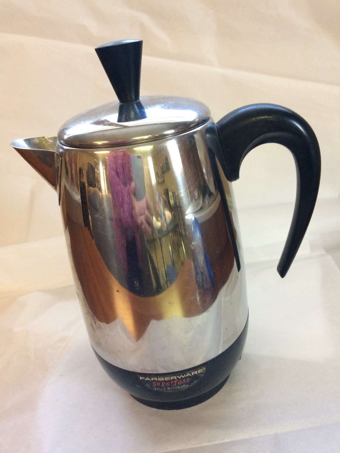 Vintage Coffee Percolator Farberware 8 Cup Coffee Pot NO