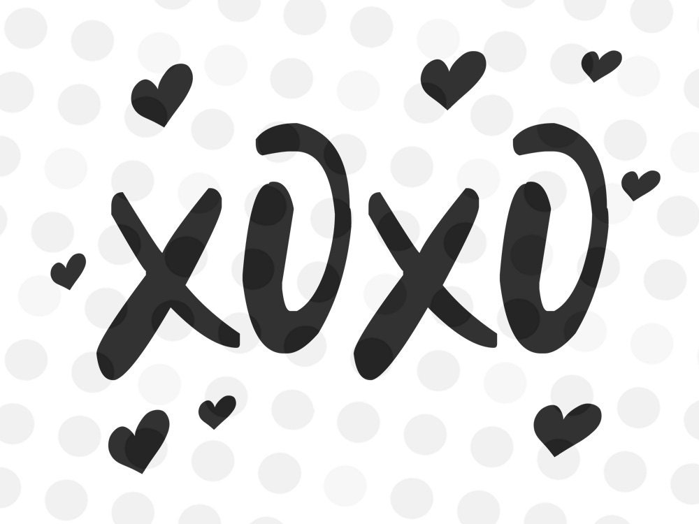 Download XOXO Svg - Valentine Svg - SVG Files - Love Svg - Svg Designs - Heart Svg - Tshirt Svg - Svg ...