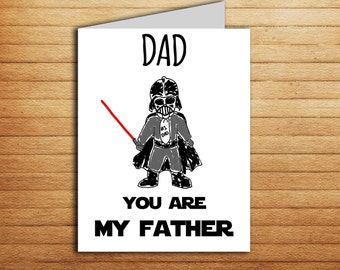 Items similar to Star Wars Father's Day Card - I Am Your Father Luke