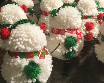 snowman decor snowman pom pom snowman garland christmas decor kids christmas decor - Snowman Christmas Decorations snowman decor snowman pom pom snowman garland christmas decor kids christmas decor - Snowman Christmas Decorations