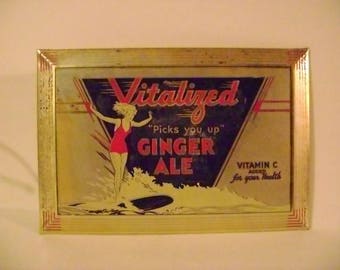 Vintage Vitalized Ginger Ale Sign
