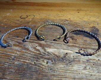 Viking Celtic torc bangle