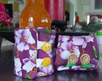 Upcycled Drink Cozies, Bottle Containers, Drink Cozies,