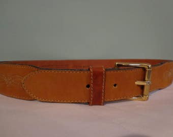 Schuchard & Friese Croc. Print Leather Belt Made in W. Germany Sz. 32